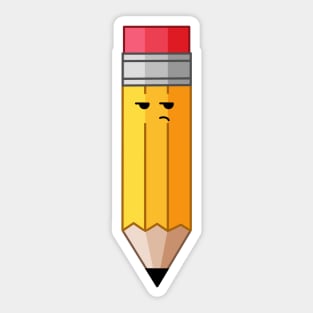 Annoyed Pencil Sticker